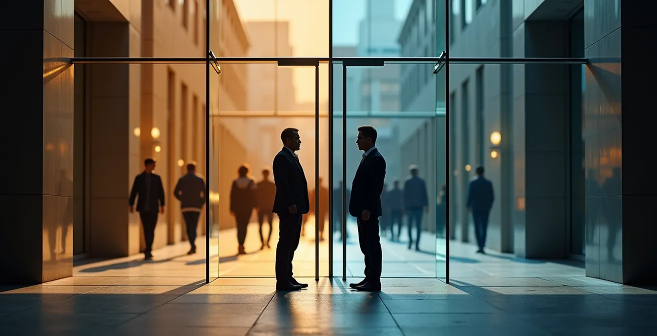 Photographer respectfully documenting architecture in a privately owned public space in London